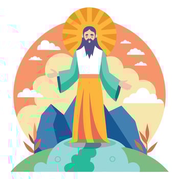 God heaven Holy illustration landscape art heaven artwork paradise sun light vector