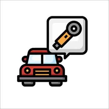 Car repair icon illustration vector