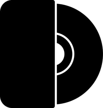 Cd Glyph Icon vector