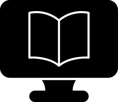Online Education Glyph Icon vector