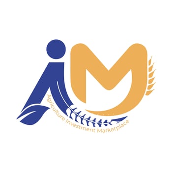 IM letter simple logo design Blue and yellow color vector