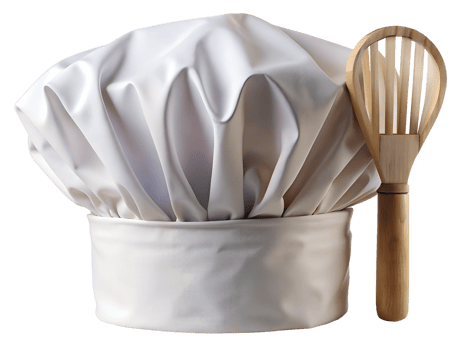Chef hat spatula for cooking png