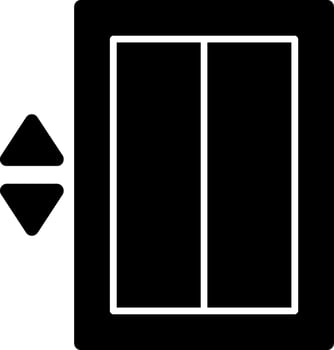 Elevator Glyph Icon vector