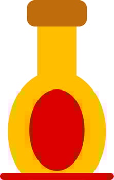 Oil Bottle Flat Icon vector