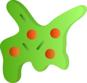 Ectoplasm Flat Gradient Icon vector