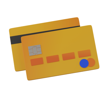 3d render Credit Card illustration png
