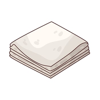 folded napkin illustration vector