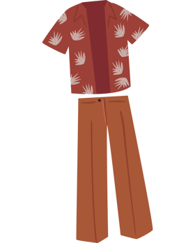 spring clothes floral shirt png
