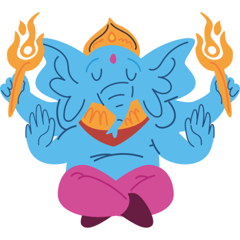 lord ganesh in ganesh chaturthi indian festival png