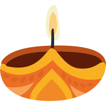 diwali diya clay lamp png