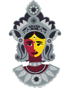 navratri celebration deity durga png