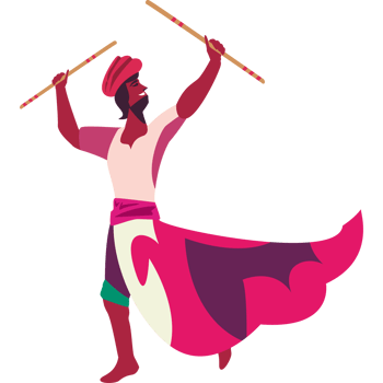 man in hindu traditional costume png