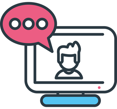 hybrid work conference by computer png