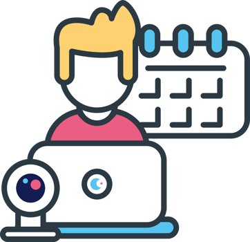 freelance hybrid work at home with laptop png