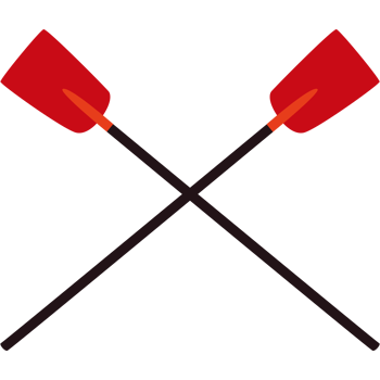 two wooden crossed oars png