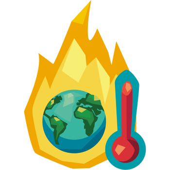 climate change causing abnormal heat waves png