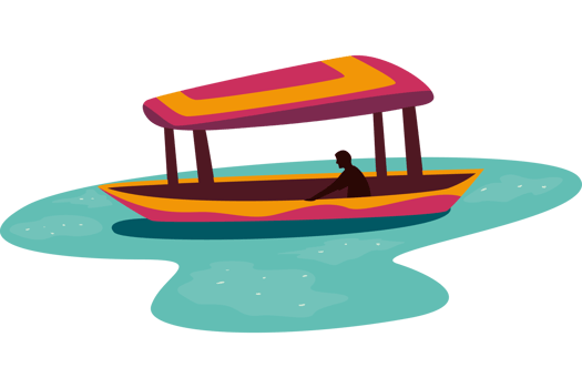 tourism in srinagar with houseboat png