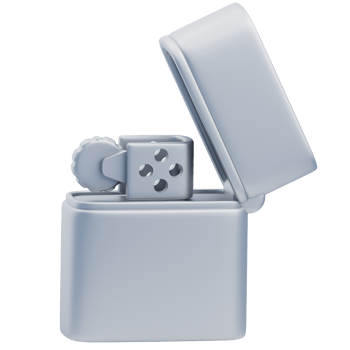 3D Firefighter Zippo Style Metal Lighter png