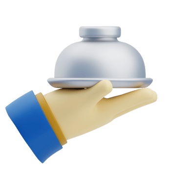 3D Hotel Food Room Service Icon png