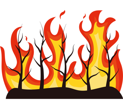 forest fires disaster png