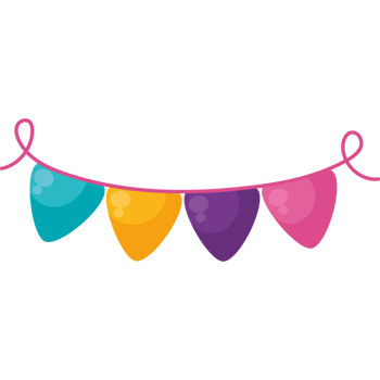 bunting party decoration png