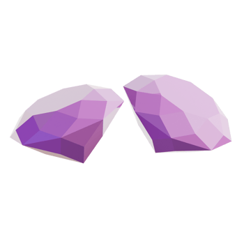 Enchanted 3D Fantasy Amethyst Gemstones png