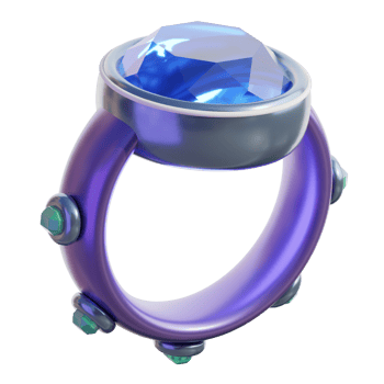 3D Enchanted Sapphire Fantasy Ring png