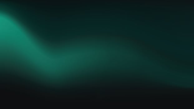 Emerald green wave gradient background vector