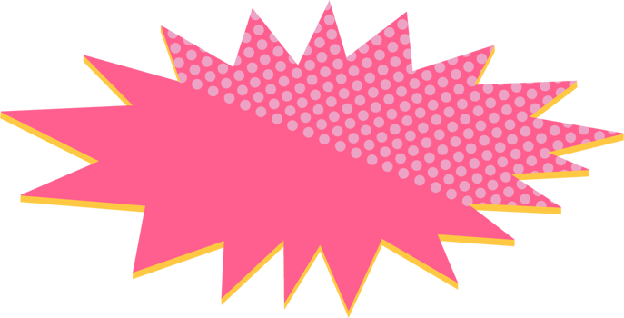 pink starburst,digital paiting illustration png