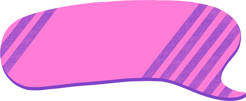 Post-it note shape in pop art style, pink,digital paiting illustration png