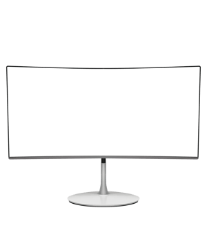 Creative Curved Monitor Design Template png