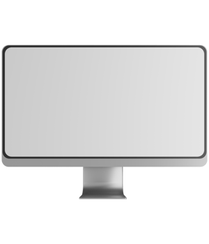 Premium Transparent LCD Mockup Design png