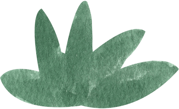 dark-green clump of sharp grass, simple watercolor, hand-drawn watercolor illustration png