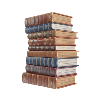 a pile of old books png