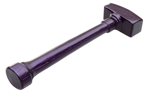 High-quality image of a purple sledgehammer on a transparent background, perfect for construction and industrial themes. png