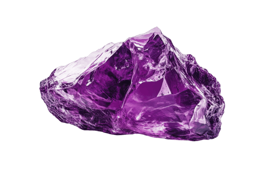 Stunning raw amethyst crystal with vibrant purple hues, perfect for jewelry, home decor, and healing purposes. png