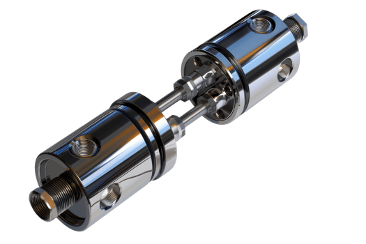High-resolution image of an industrial mechanical part, showcasing detailed metal components and precision engineering. png