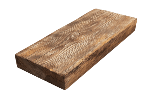 Close-up of a rustic wooden board with natural grain texture. Ideal for backgrounds, carpentry, and DIY projects. High-resolution stock photo. png