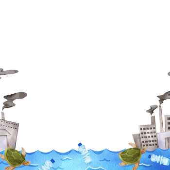 Frame of Climate Change watercolor Hand drawn png