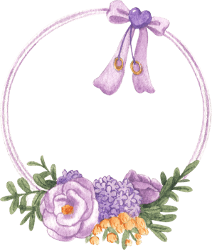 ircular frame decorated with flowers and leaves, Hand Drawn Illustration Watercolor painting png
