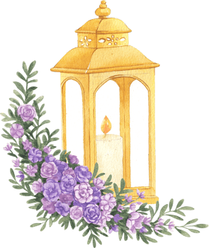 Lantern watercolor illustration png