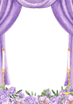 Vertical frame of wedding flower bouquet, Hand Drawn Illustration Watercolor png