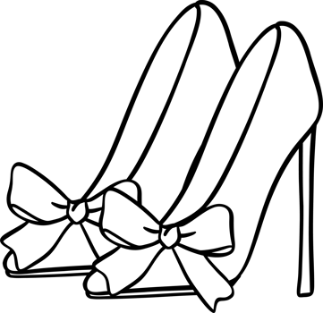 Girly things outline High heels Coquette shoes png