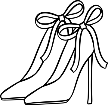 Girly things outline Heels Coquette shoes png