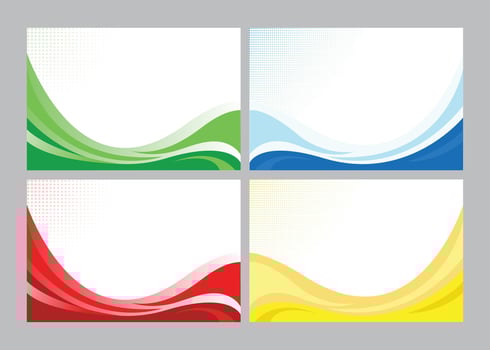 Different color background shape with white space vector