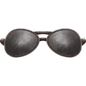 Cute black sunglasses png