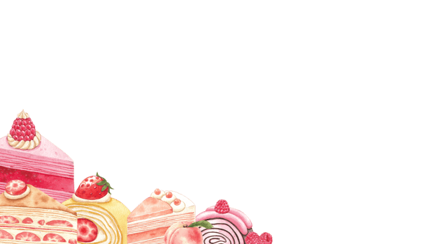 flavorful crepe cake rolls, hand-drawn watercolor painting frame design png