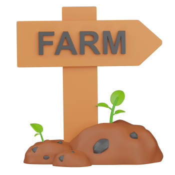 3d render farm sign illustration png