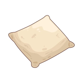 Illustration of pillow vector
