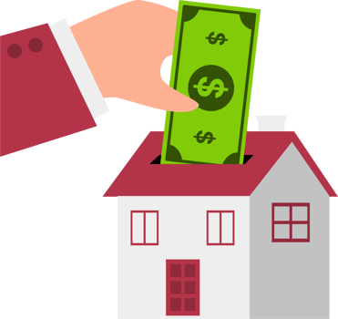Real estate property home saving illustration png